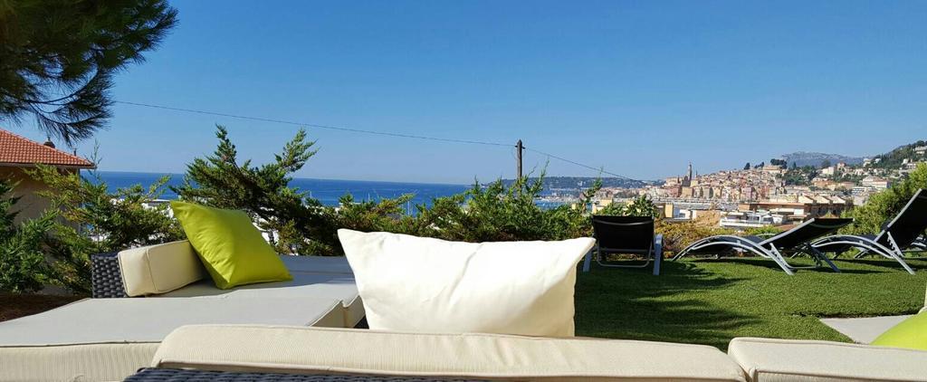 Cap Au Sud,Vue Panoramique Mer,Piscine Menton Dış mekan fotoğraf