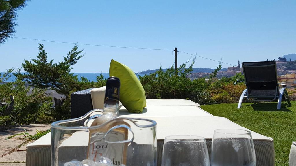 Cap Au Sud,Vue Panoramique Mer,Piscine Menton Dış mekan fotoğraf