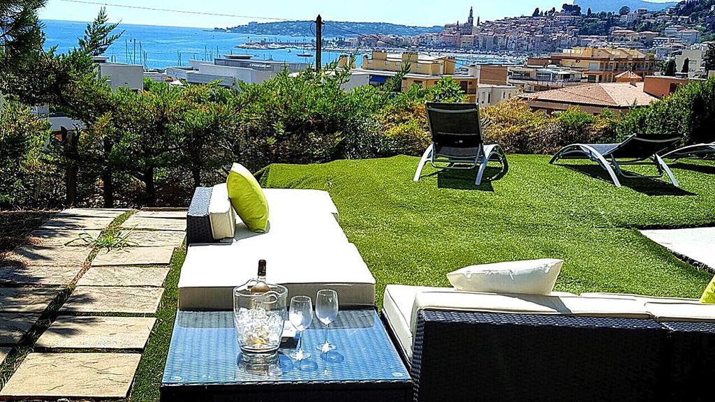 Cap Au Sud,Vue Panoramique Mer,Piscine Menton Dış mekan fotoğraf